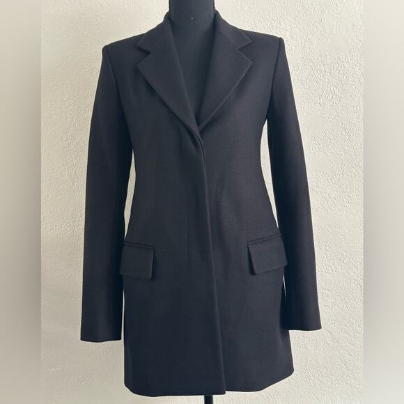 The Row Cennor Wool Midi Jacket in Black size US 2 Silk Lining - Picture 10 of 11